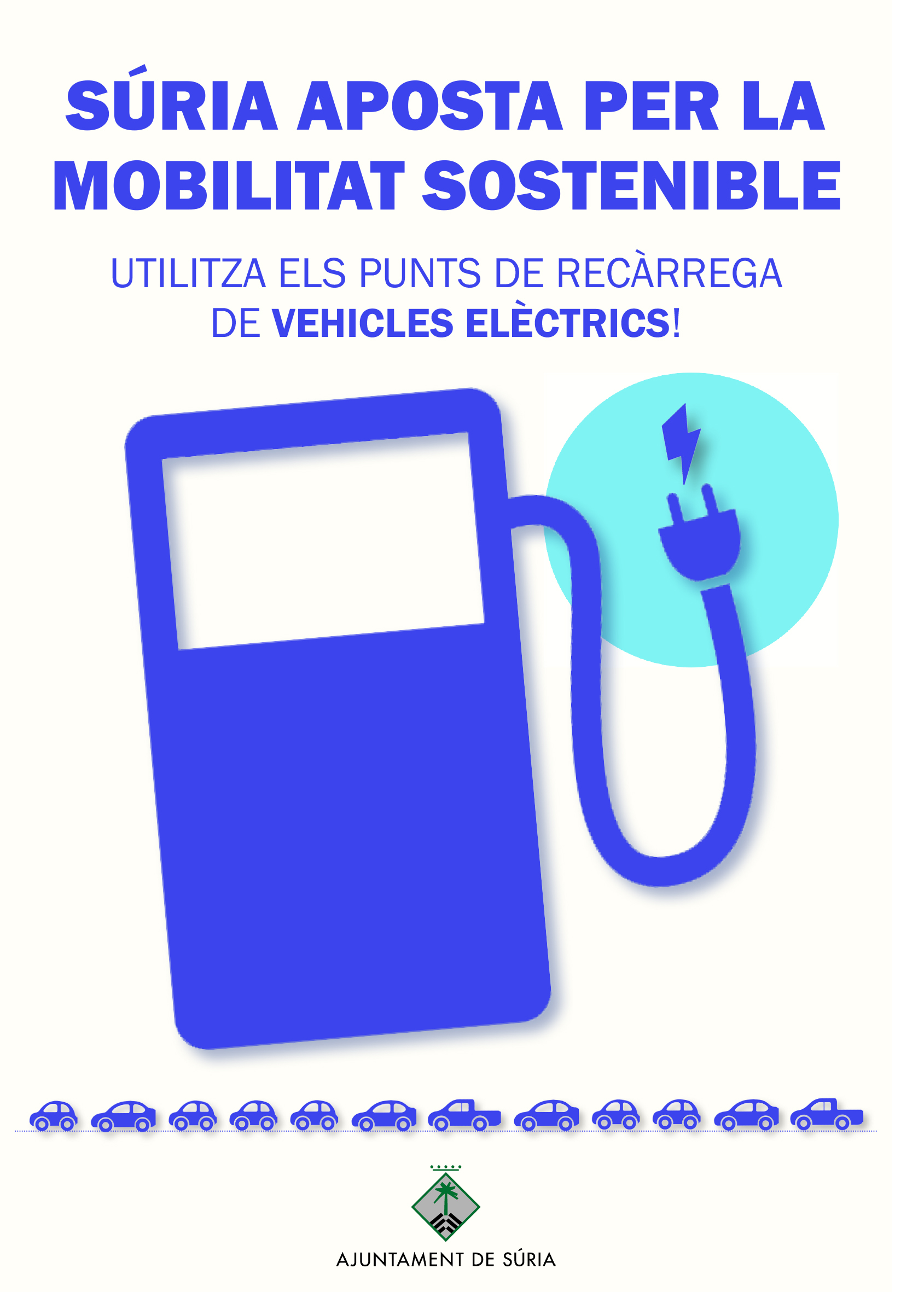 Portada del full informatiu sobre el nou reglament dels punts municipals de recàrrega de vehicles elèctrics.