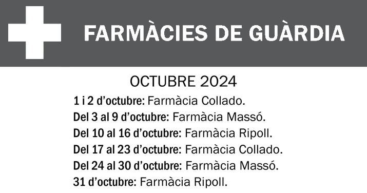 FARMACIES DE GUARDIA