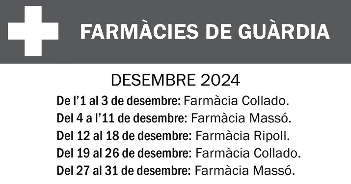 FARMACIES DE GUARDIA