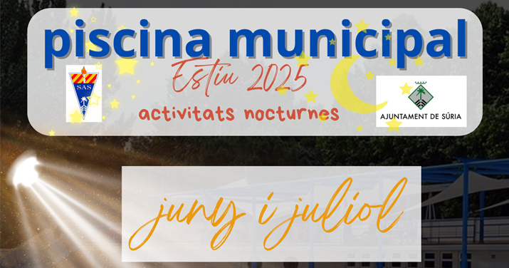 ACTIVITATS NOCTURNES A LA PISCINA MUNICIPAL
