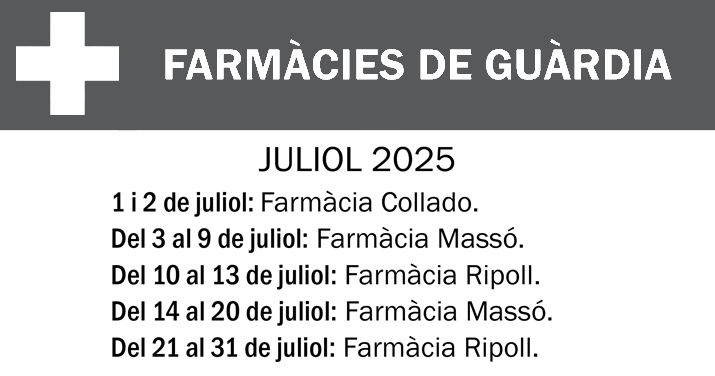 FARMACIES DE GUARDIA