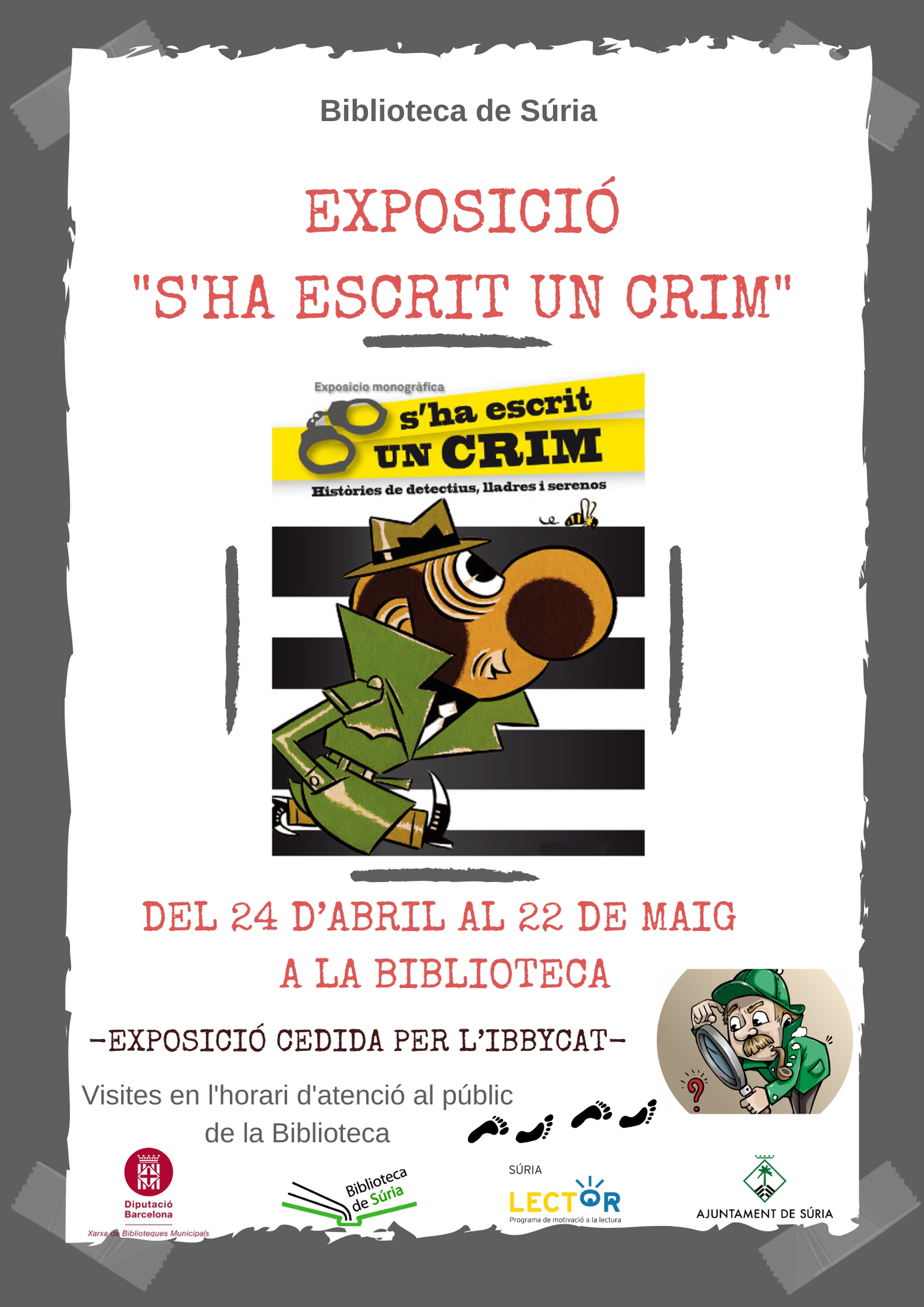 Exposició a la Biblioteca: 'S'ha escrit un crim'