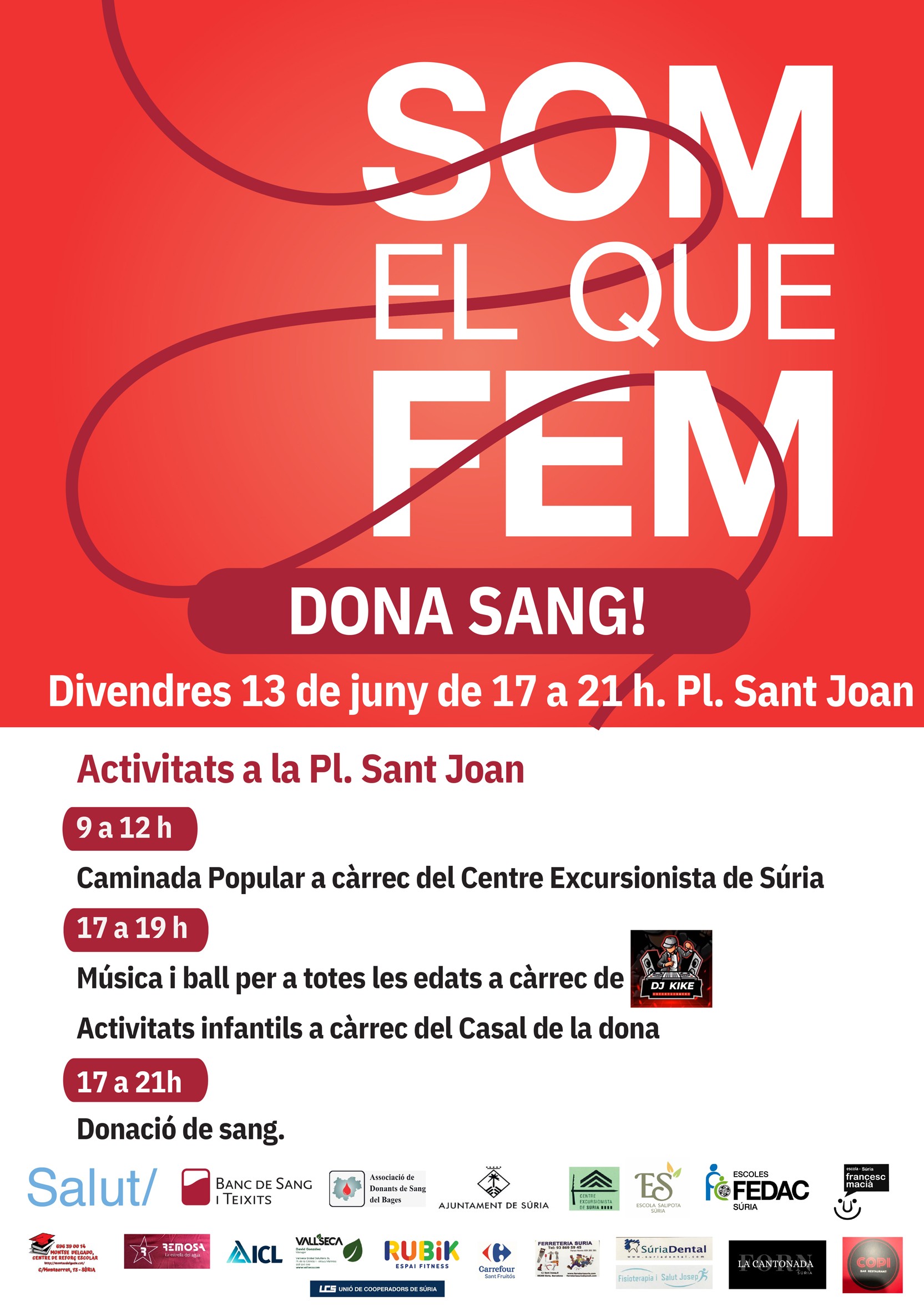 Jornada de donació de sang i activitats participatives: 'Som el que fem'