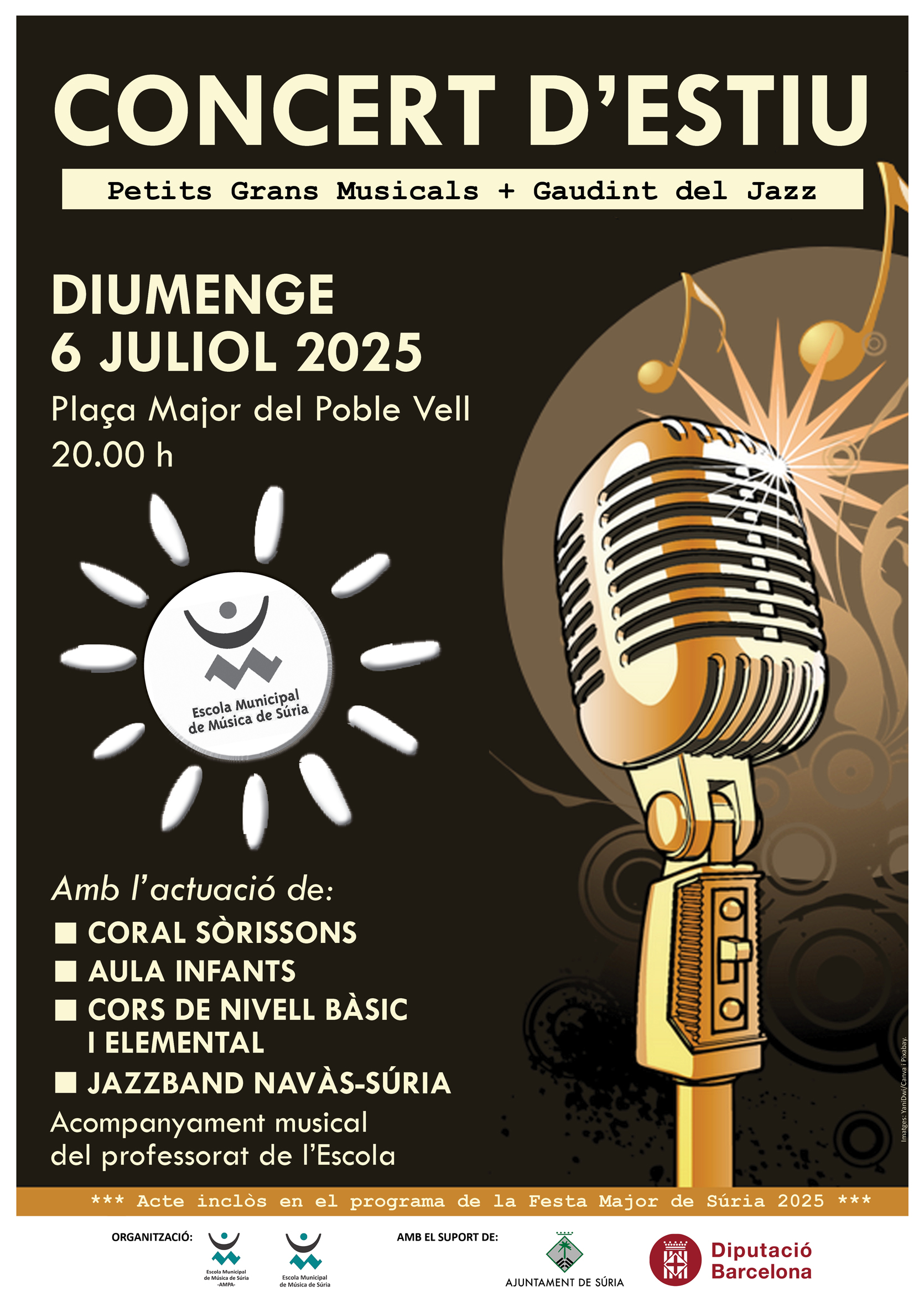 Concert d'Estiu de l'Escola Municipal de Música: Petits Grans Musicals i Gaudint del Jazz