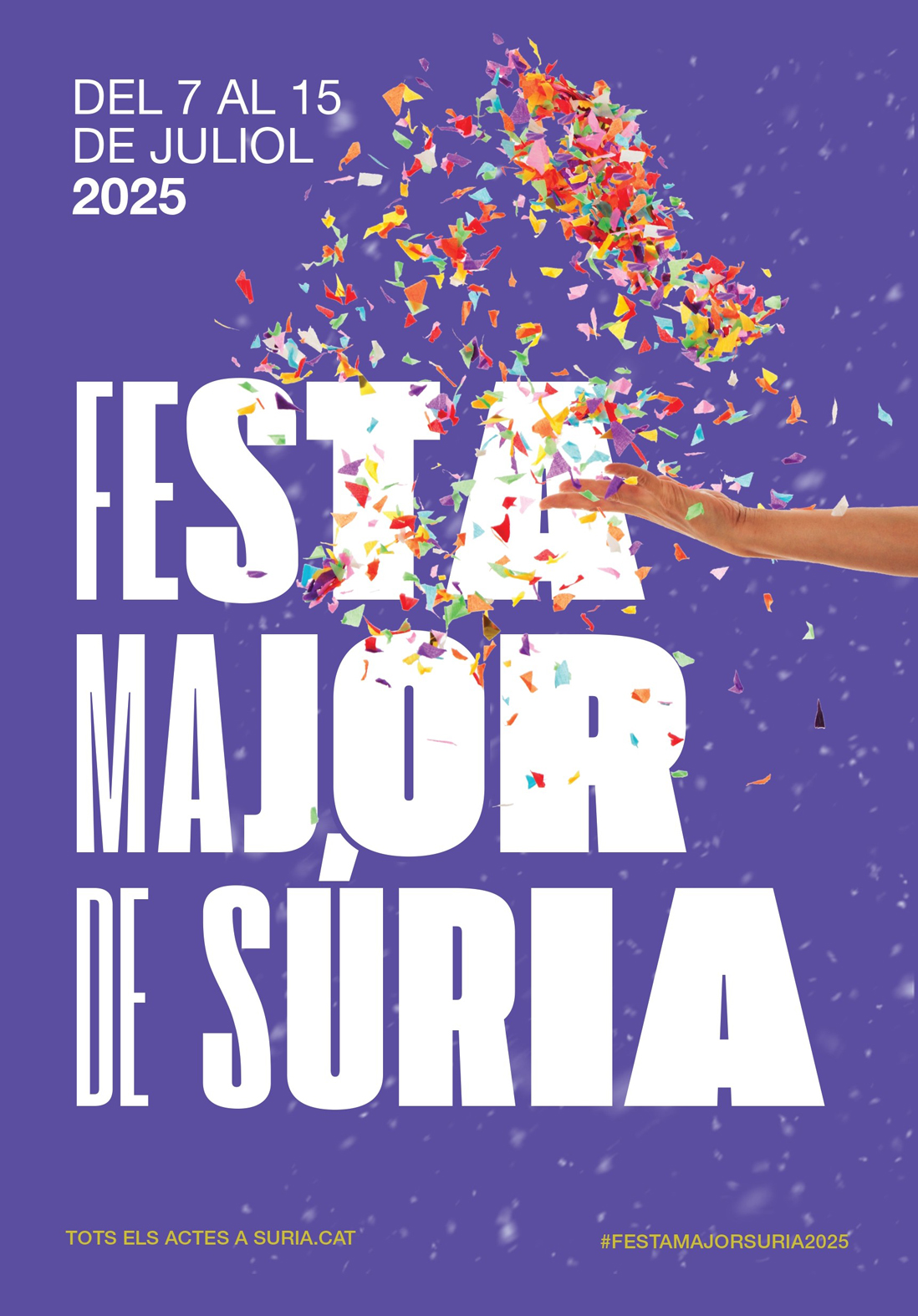 Portada del programa de la Festa Major de Súria 2025 - Del 7 al 15 de juliol.