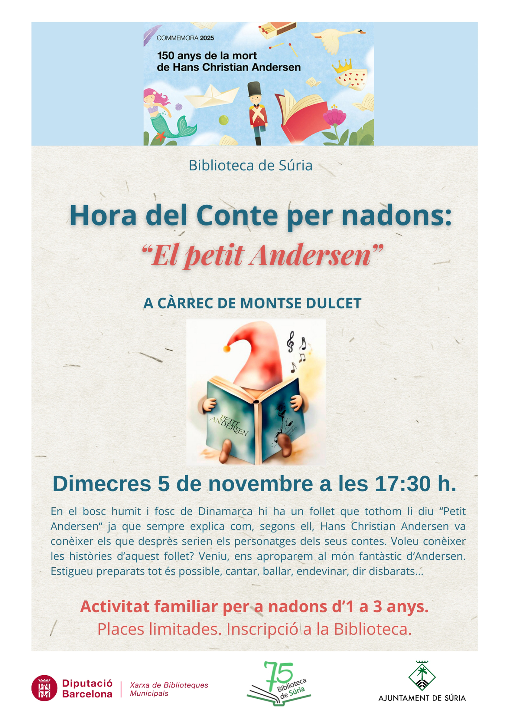 L'Hora del Conte per a nadons: 'El petit Andersen'