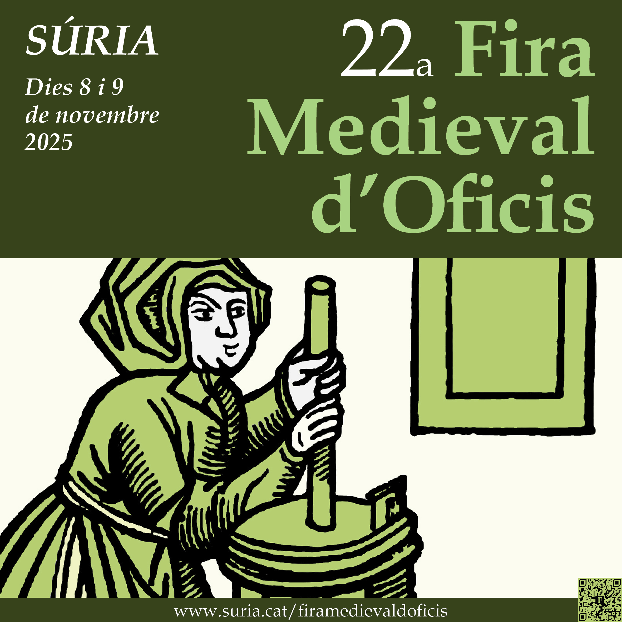 Logotip de la 22a Fira Medieval d'Oficis de Súria.