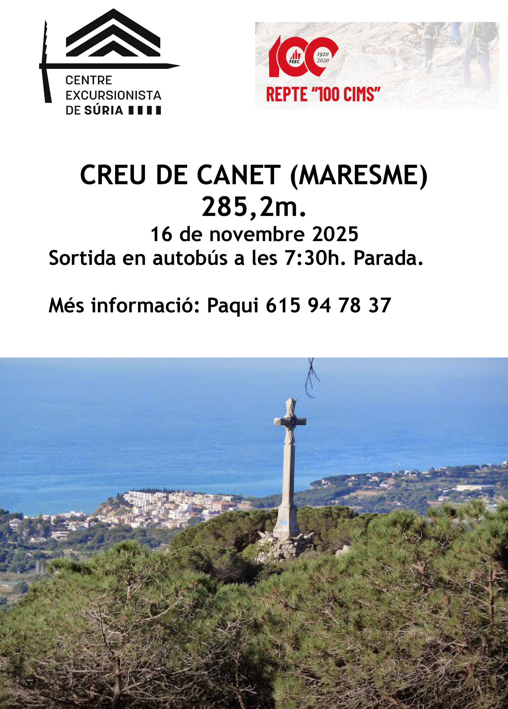 Sortida a la Creu de Canet (Maresme)