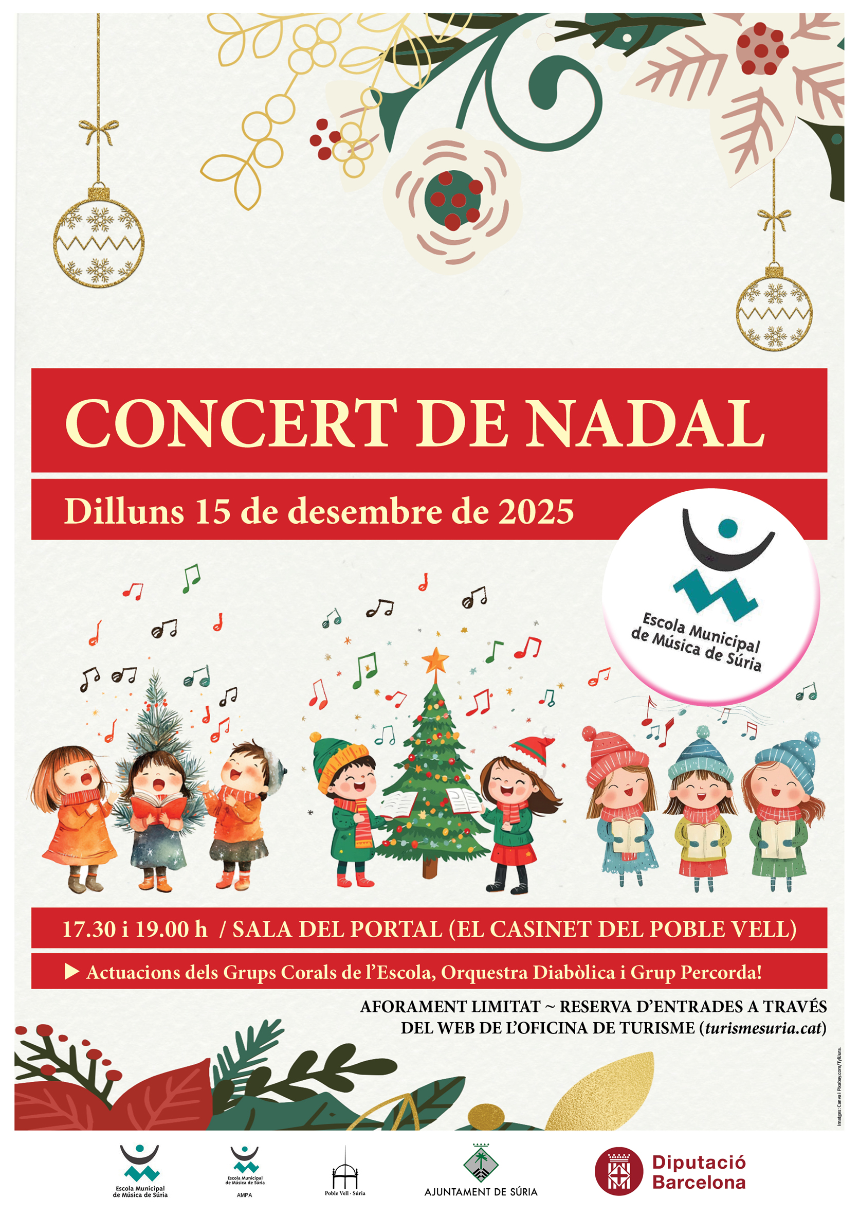 Concert de Nadal de l'Escola Municipal de M&uacute;sica