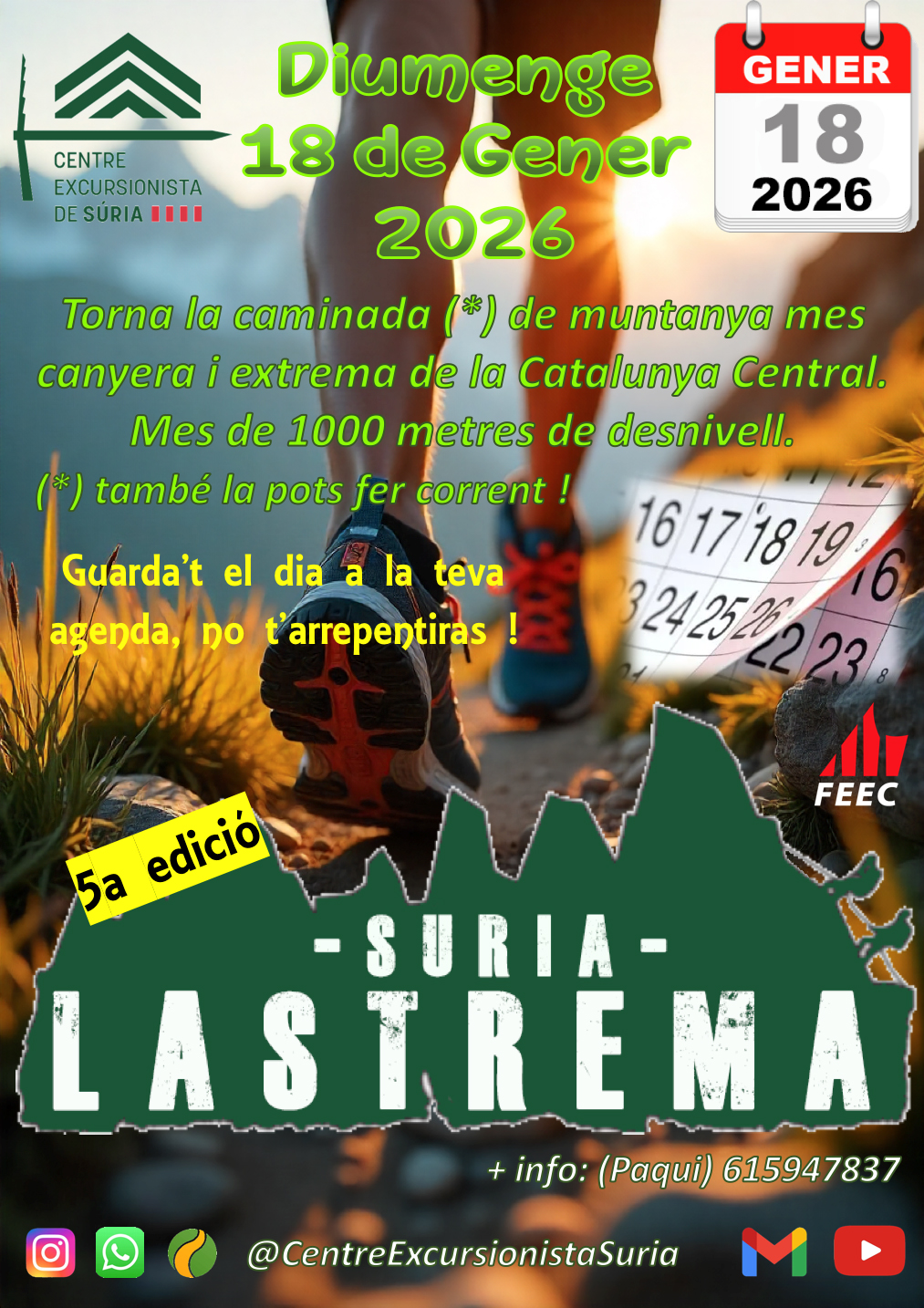 5a Cursa i Caminada Súria Lastrema
