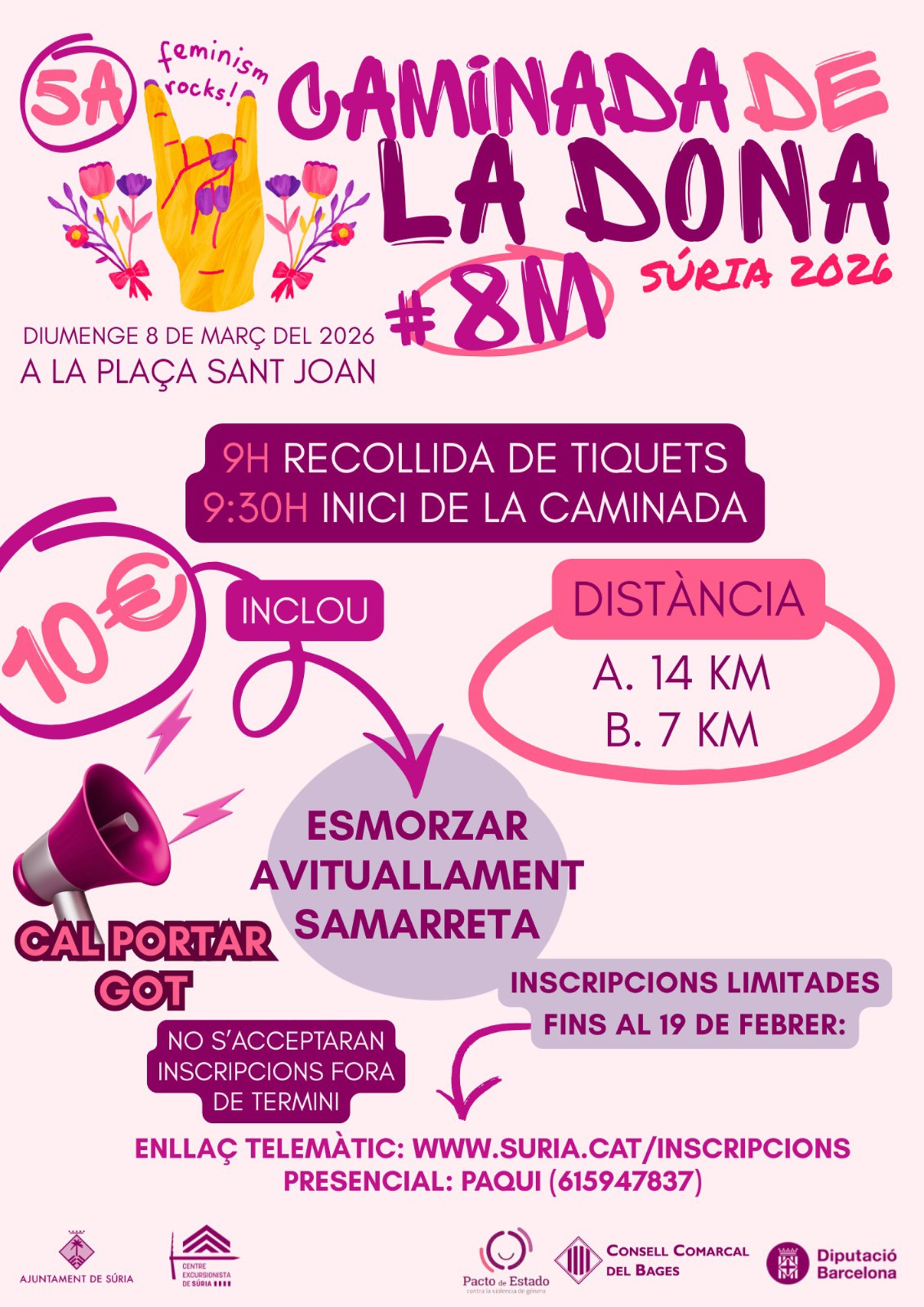 DIA INTERNACIONAL DE LA DONA: 5a Caminada de la Dona
