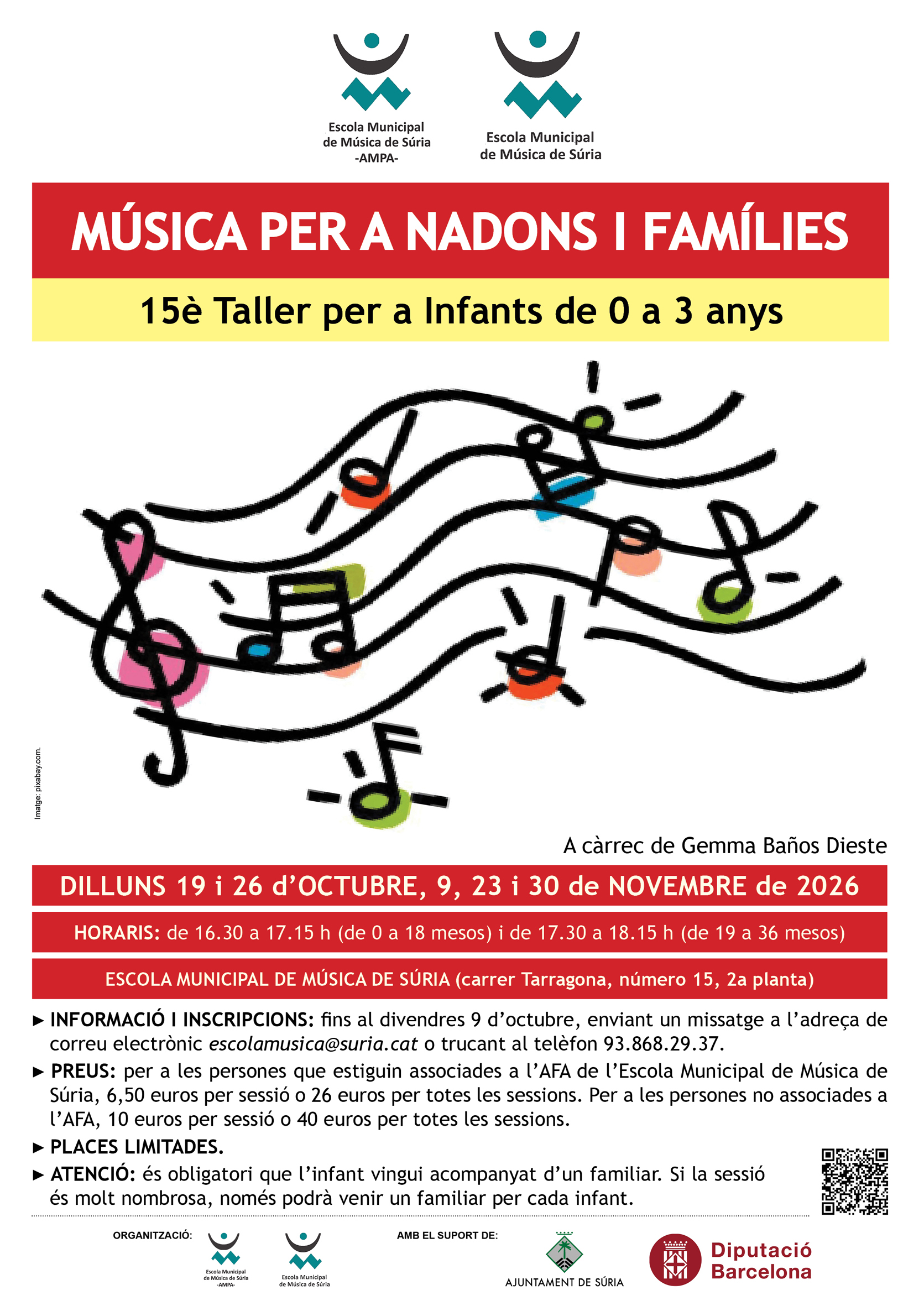 Taller 'M&uacute;sica per a Nadons i Fam&iacute;lies'