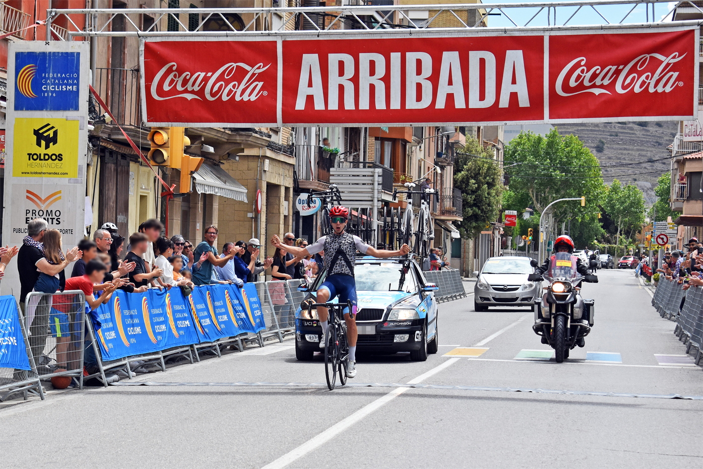 Arribada de la 7a Cursa Ciclista Vila de Súria, dins del calendari de  Grans Clàssiques de Catalunya-7è Trofeu Joan Casadevall.