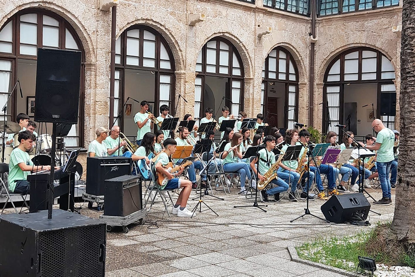 Concert de la JazzBand Navàs-Súria a Palma, dins de la seva gira per Mallorca.