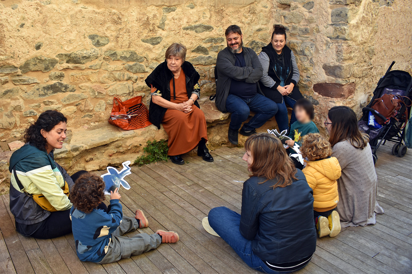 Contacontes al Clos del Castell, dins de la 21a Fira Medieval d'Oficis de Súria.