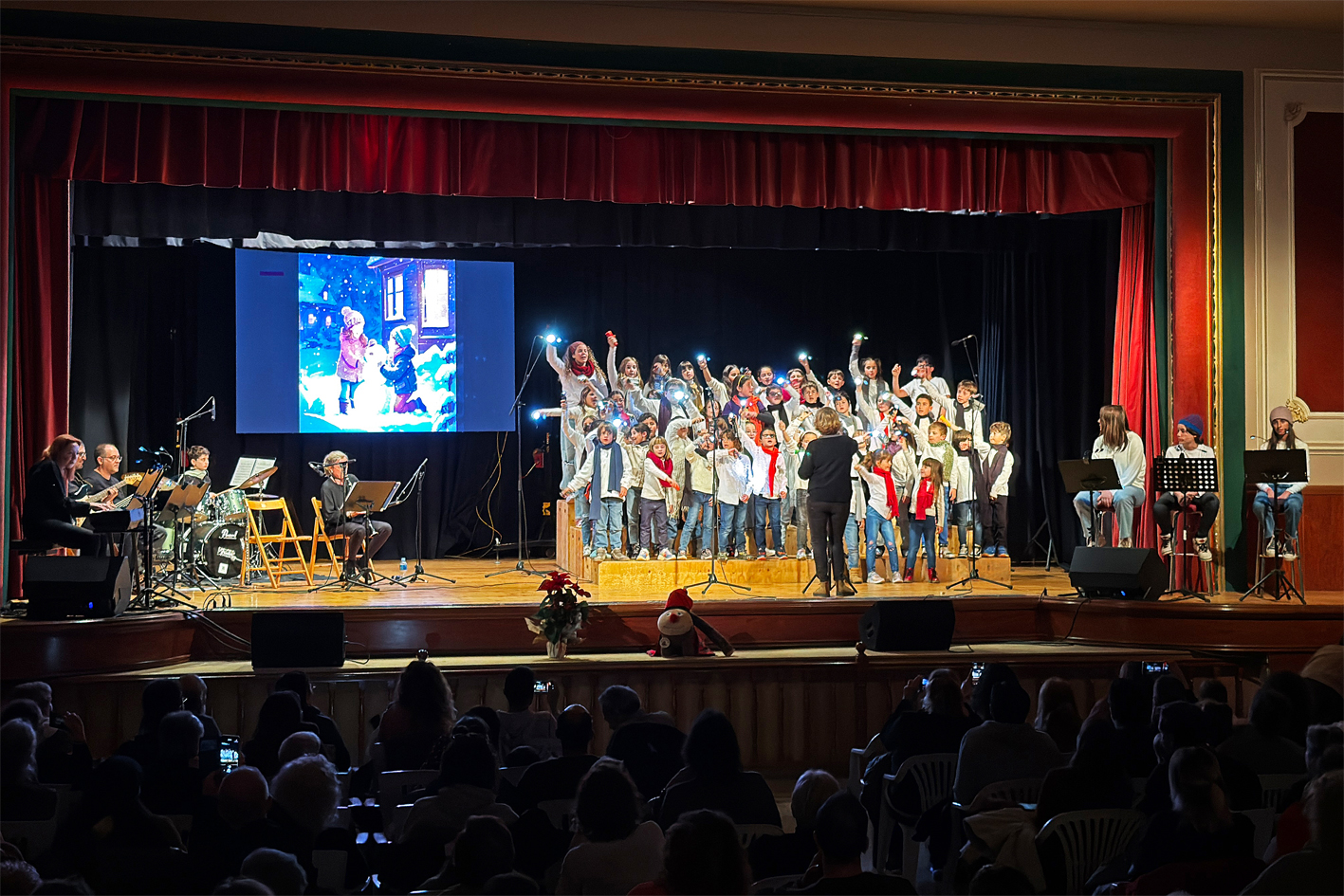 Concert de Nadal de l'Escola Municipal de MÃºsica a la ResidÃ¨ncia Bell RepÃ²s, a partir d'un conte d'Eva Ferrer Paniagua.