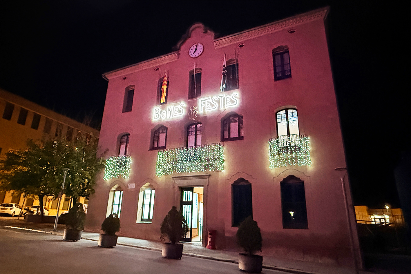 IlÂ·luminaciÃ³ de Nadal a la Casa de la Vila.