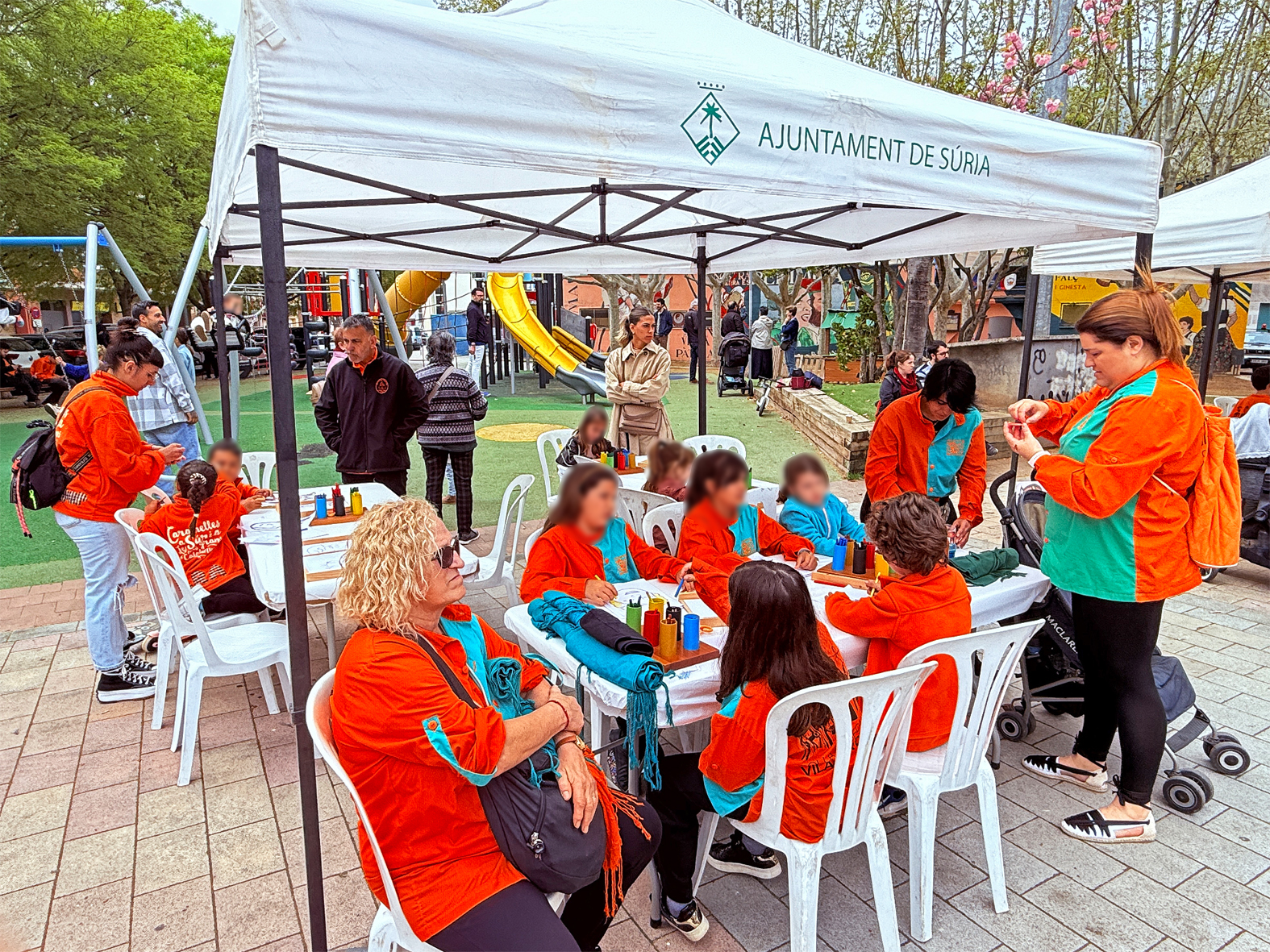 Taller infantil de la 15a Trobada Gegantera, dins de la Fira de Rams de SÃºria.