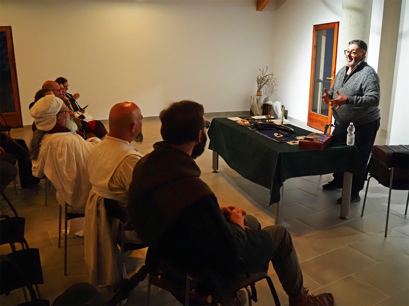 Conferència sobre la banca medieval a la Sala del Portal, dins de la 22a Fira Medieval d'Oficis de Súria.