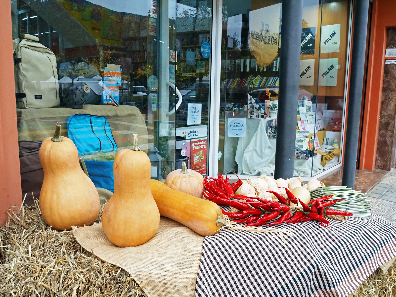 Ambientació d'un establiment comercial del centre urbà, dins de la 22a Fira Medieval d'Oficis de Súria.