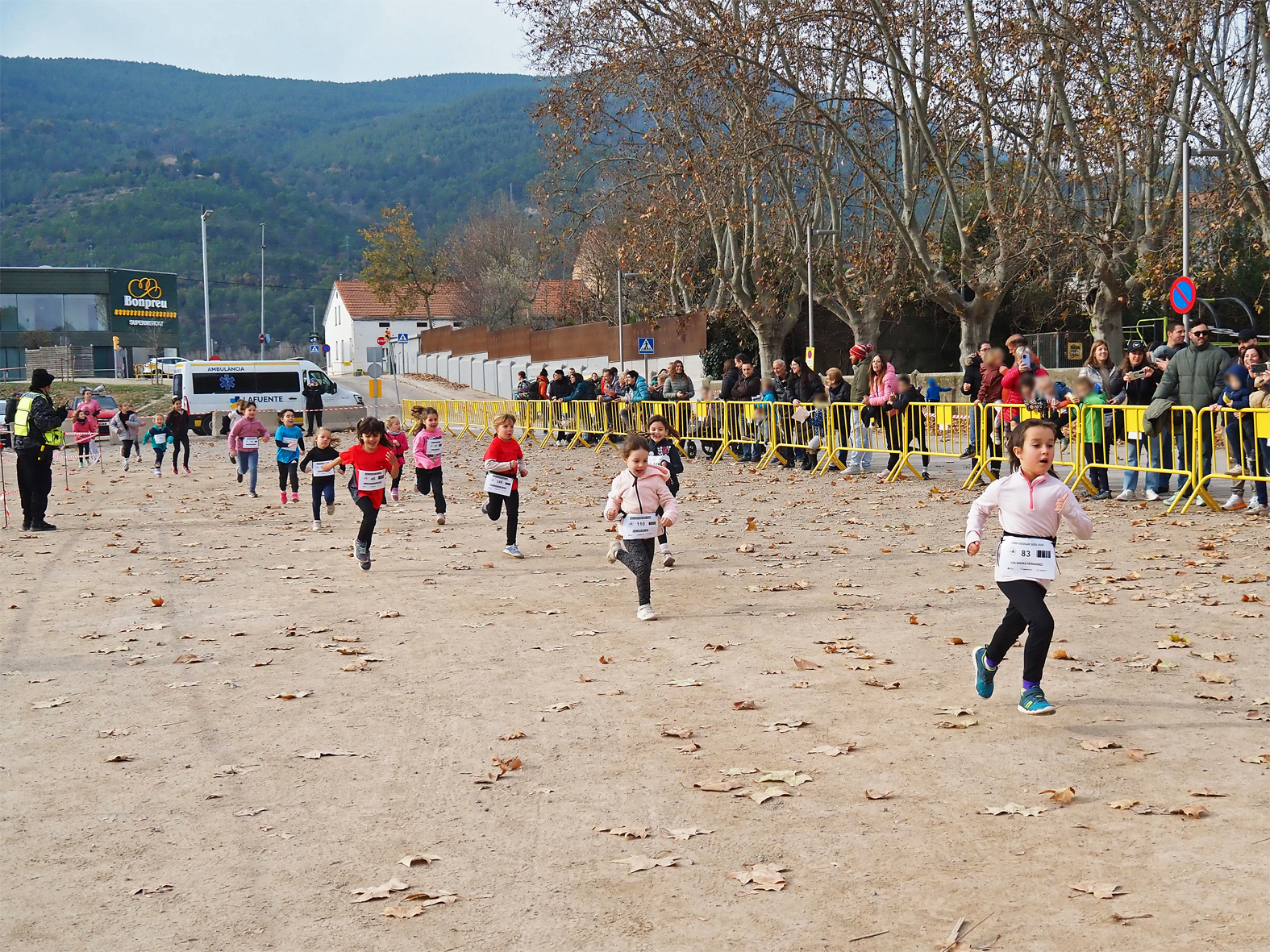 Cursa del Cros Escolar de Súria al circuit del Rieral del Tordell.