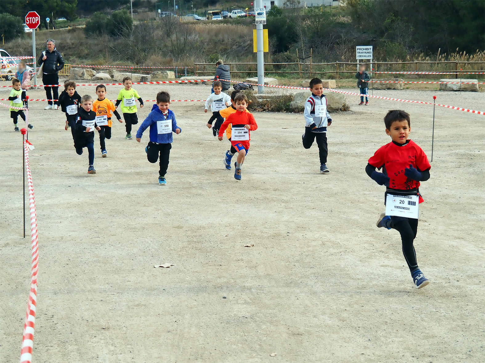Cursa del Cros Escolar de Súria al circuit del Rieral del Tordell.