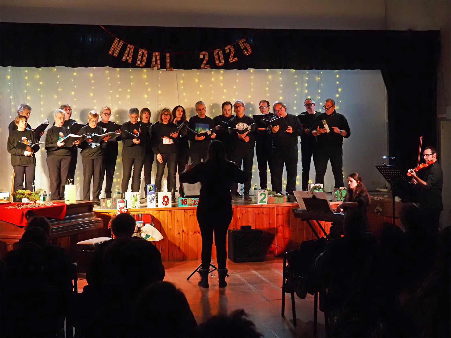 Concert de Nadal de la Societat Coral La Llanterna, a la sala dâ€™actes de lâ€™Escola Fedac.