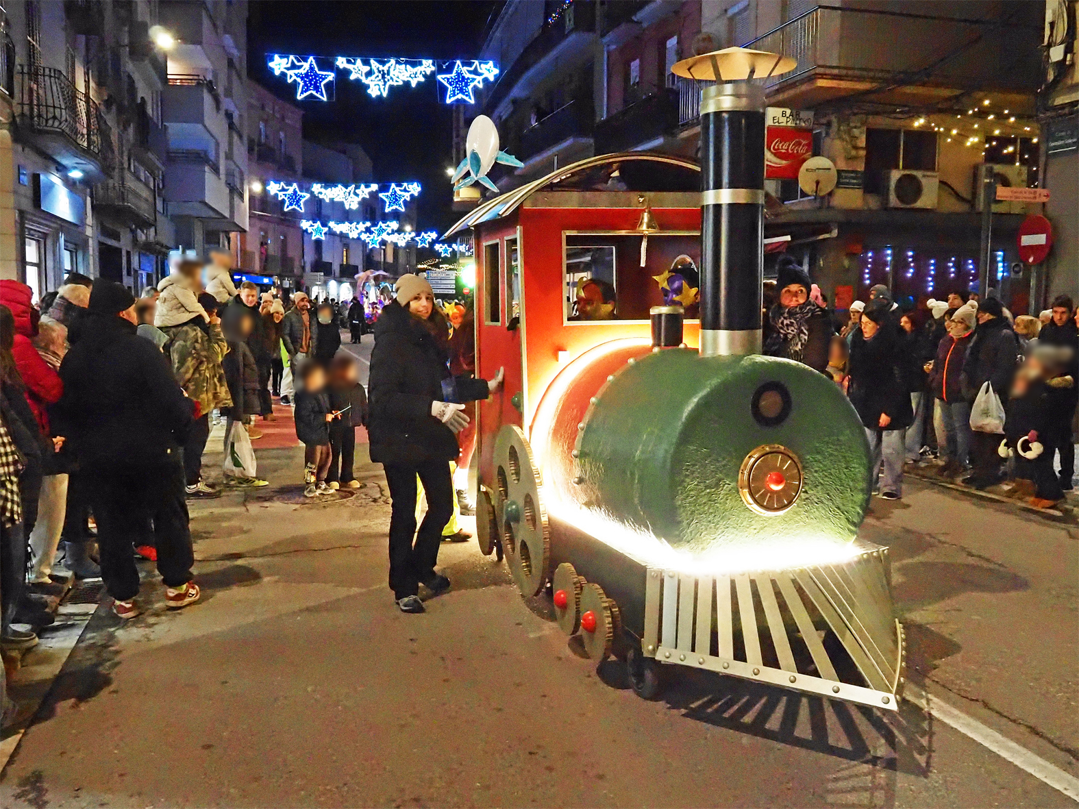El Tren dels Regals, dins de la Cavalcada de Reis a S&uacute;ria.