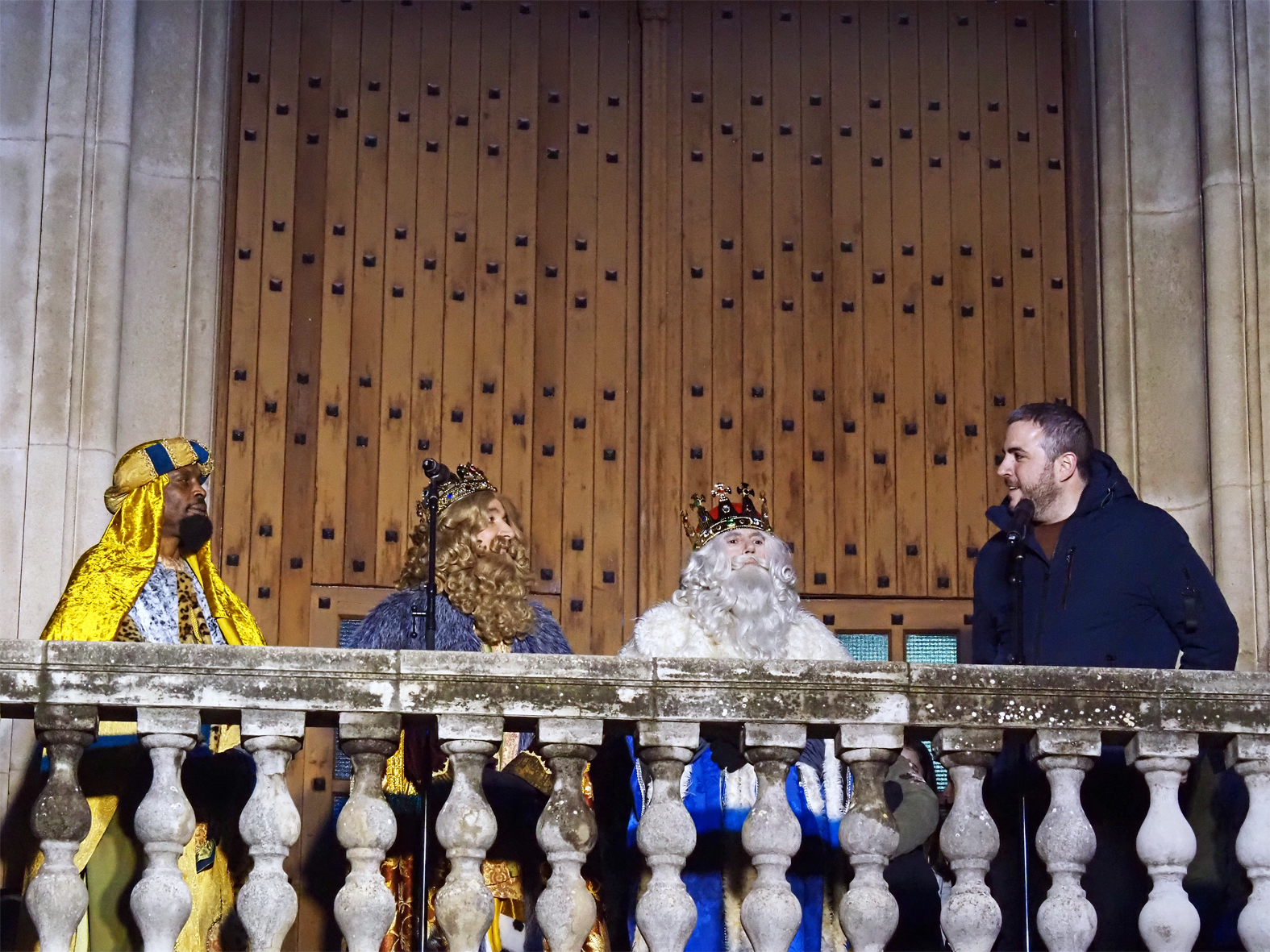 L'alcalde Albert Cober&oacute; s'adre&ccedil;a als Reis d'Orient, en la recepci&oacute; institucional als Reis d'Orient a S&uacute;ria.