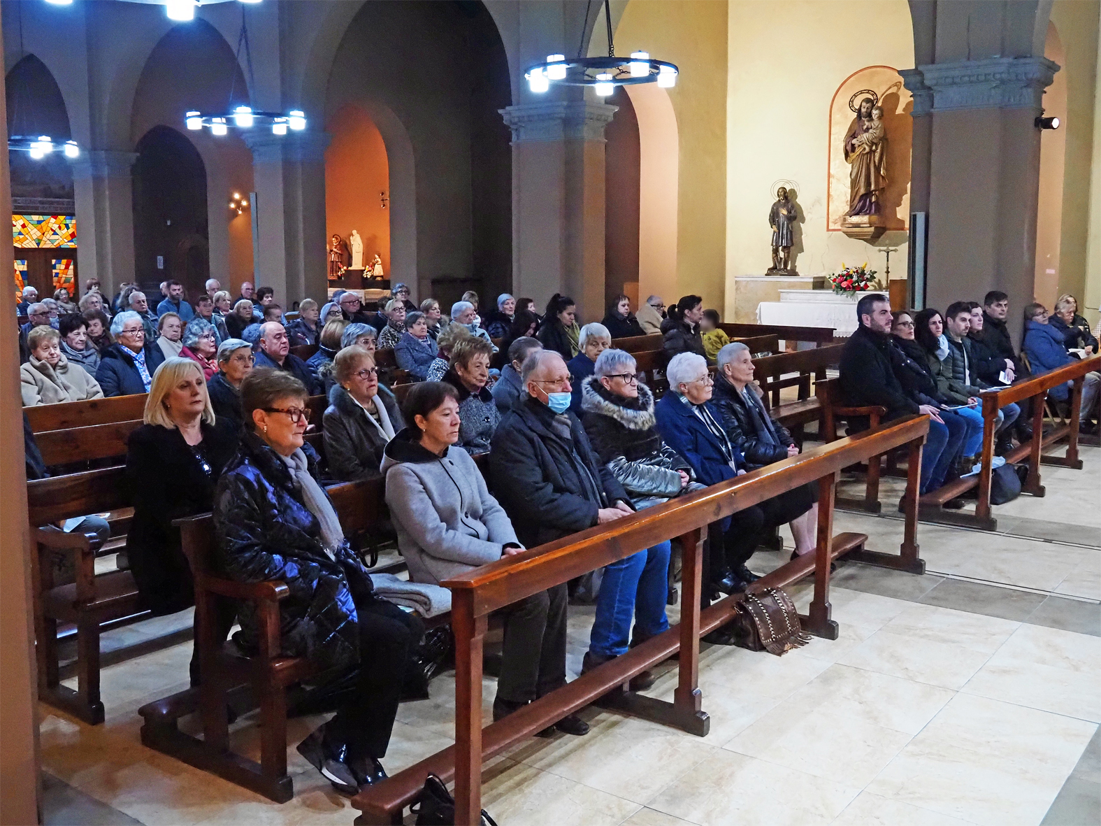 Imatge de la Missa Solemne de renovaciÃ³ del Vot de Poble, dins de la Festa de Sant SebastiÃ .