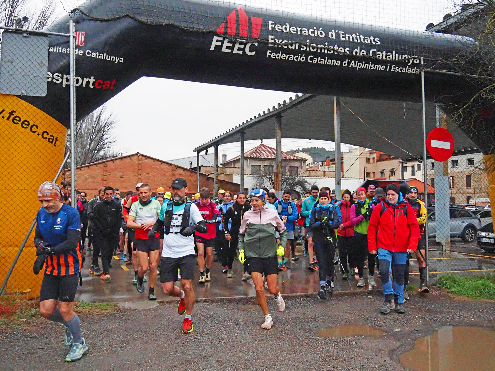 Sortida de la 5a Cursa i Caminada 'SÃºria Lastrema', dins de la Festa de Sant SebastiÃ .