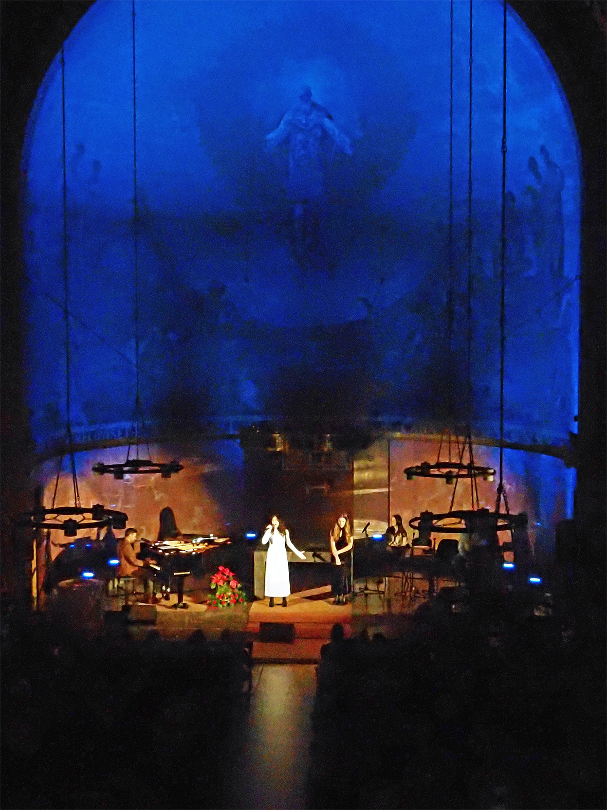 Imatge del concert del m&uacute;sic surienc Mateu Peramiquel a l'Esgl&eacute;sia Parroquial de Sant Crist&ograve;fol, dins de la Festa de Sant Sebasti&agrave;.