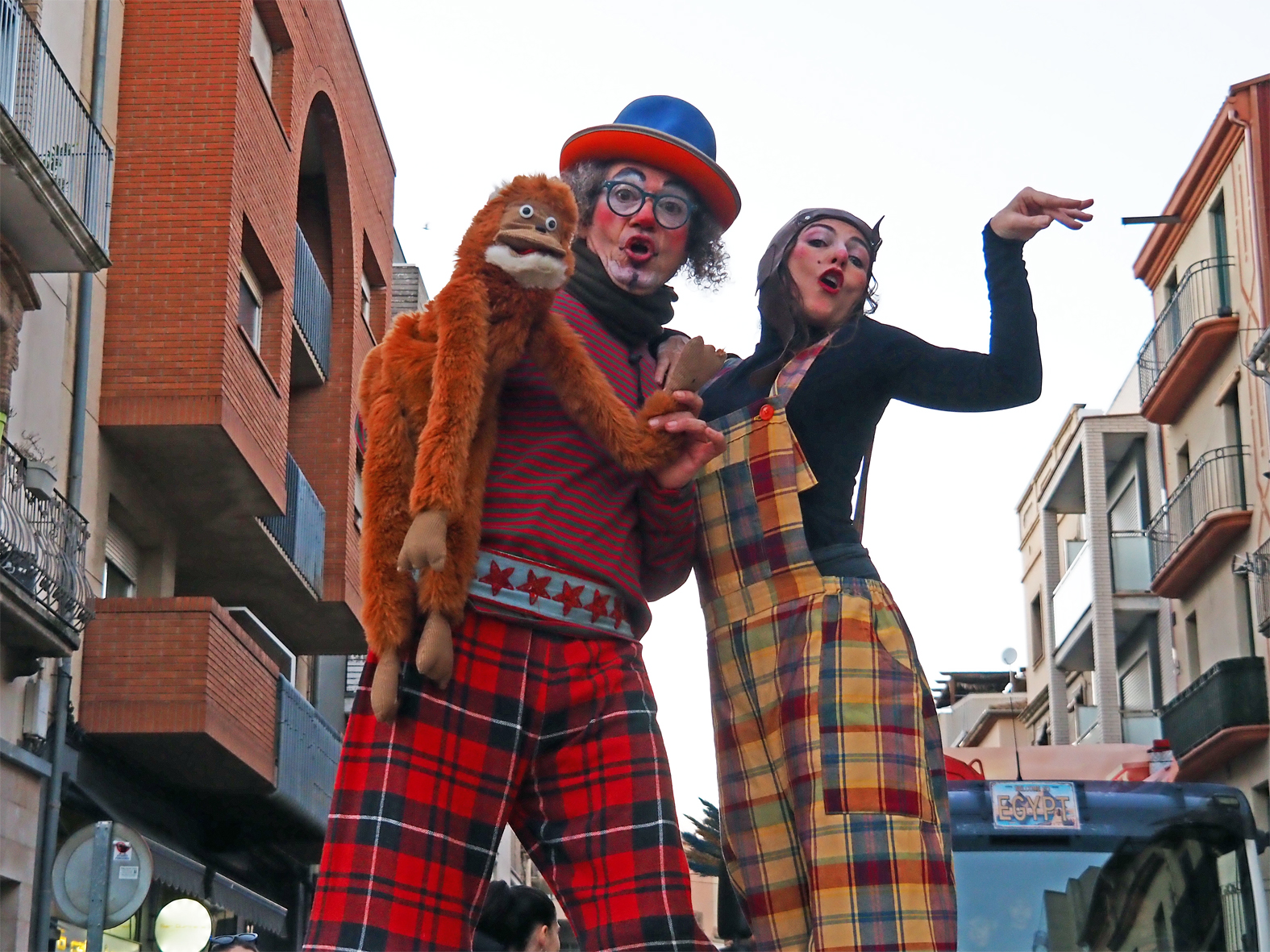 Espectacle itinerant de la rua del Carnestoltes de S&uacute;ria.