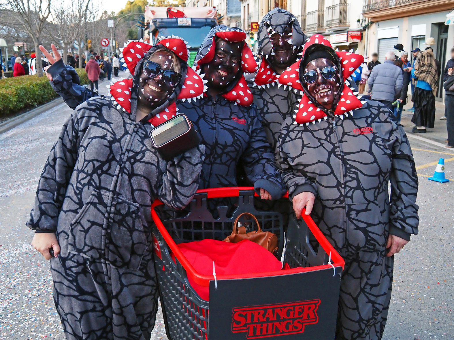 Participants en la rua del Carnestoltes de S&uacute;ria.