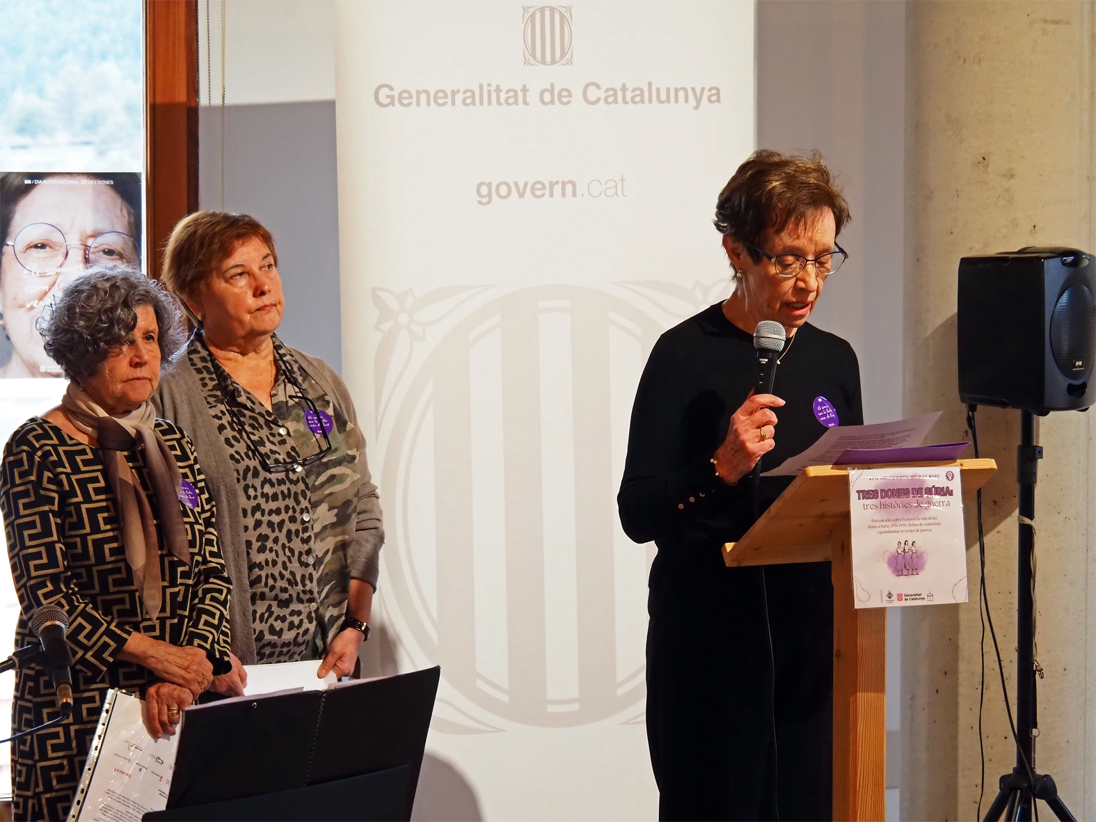 Lectura del manifest durant lâ€™acte institucional del Dia Internacional de les Dones a SÃºria.