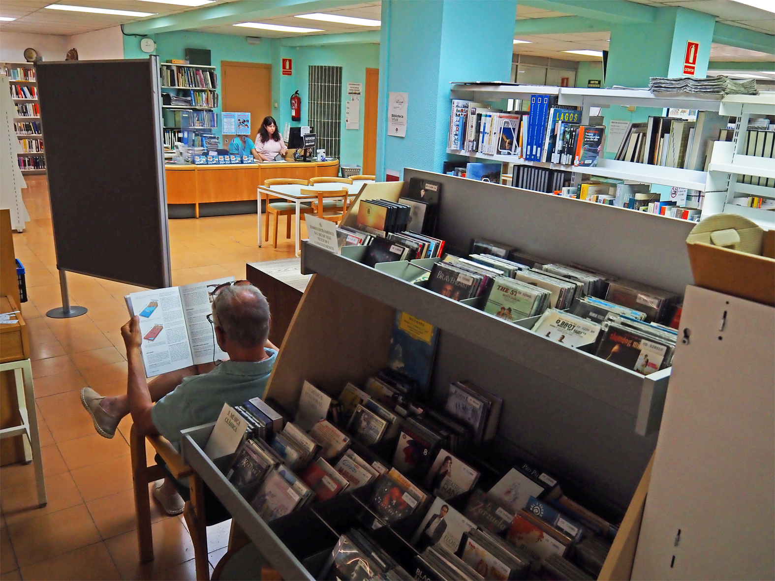 Instal&middot;lacions actuals de la Biblioteca de S&uacute;ria, dies abans del tancament.