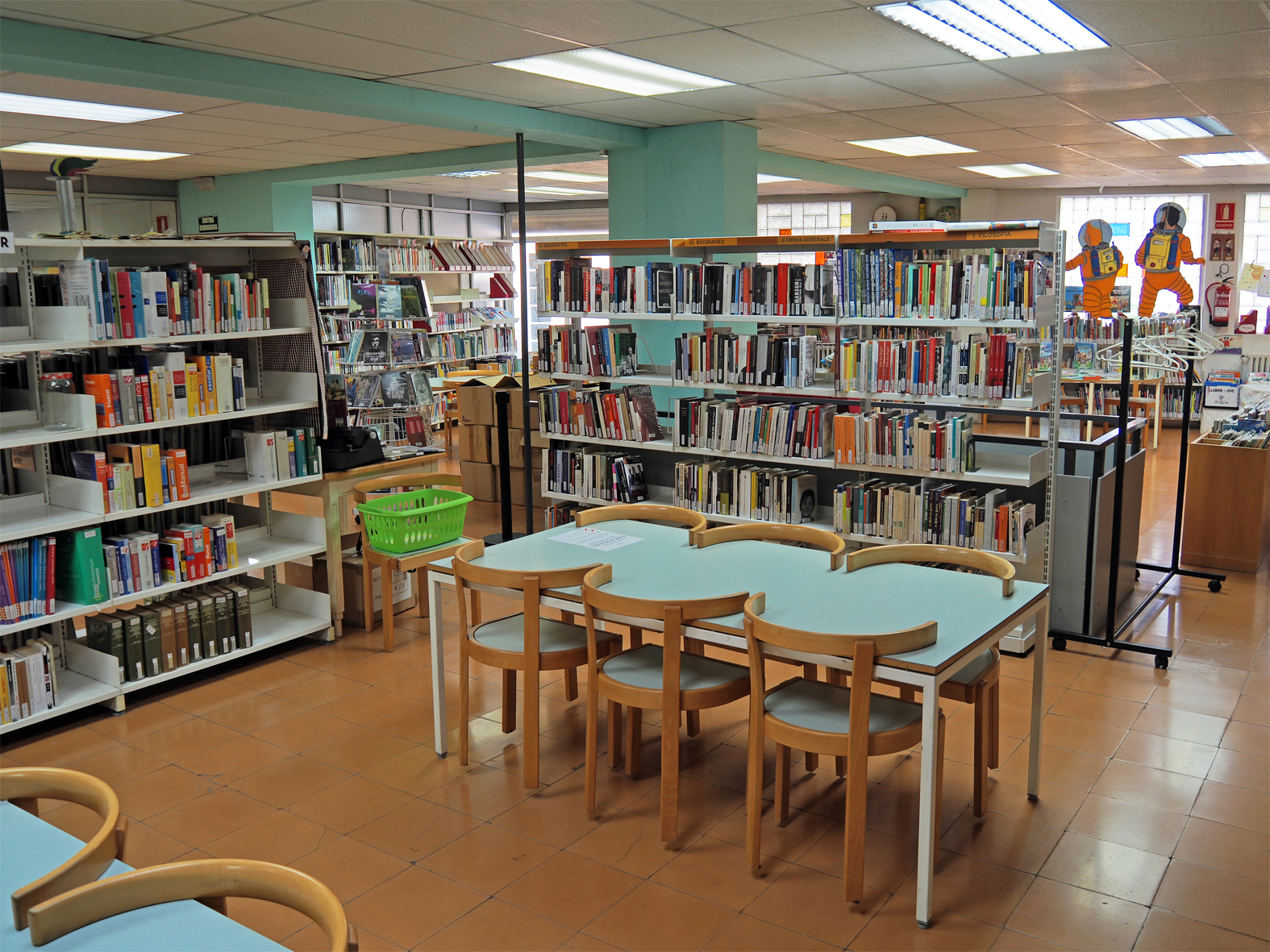 Instal&middot;lacions actuals de la Biblioteca de S&uacute;ria, dies abans del tancament.