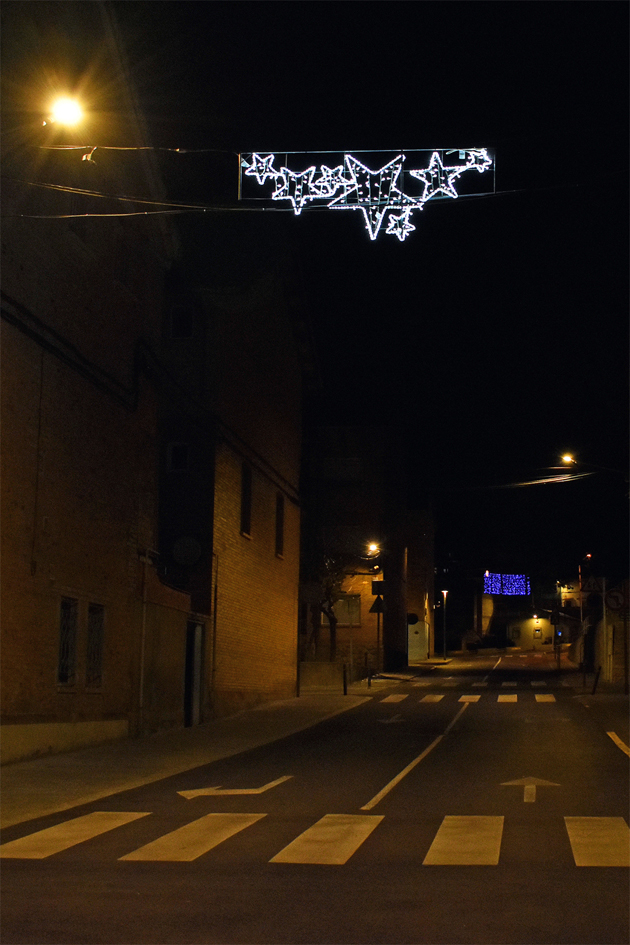IlÂ·luminaciÃ³ nadalenca al barri de Santa Maria.