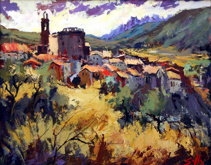 Obra guanyadora del Concurs de Pintura RÃ pida de SÃºria 2001 - Autor: Joan Carles PÃ©rez i SullÃ  (Lleida).